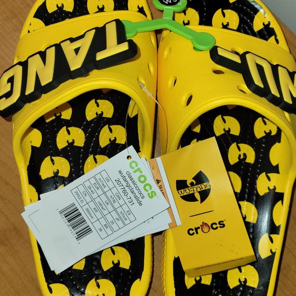 Wu-Tang M7 W9 Croc Slides NWT main image 5